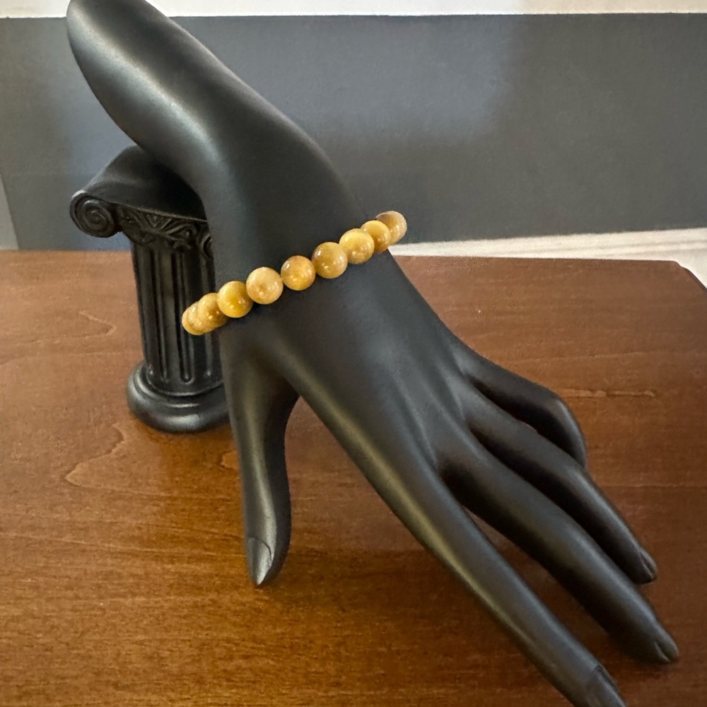 Golden Tiger Eye Beaded Bracelet 8mm